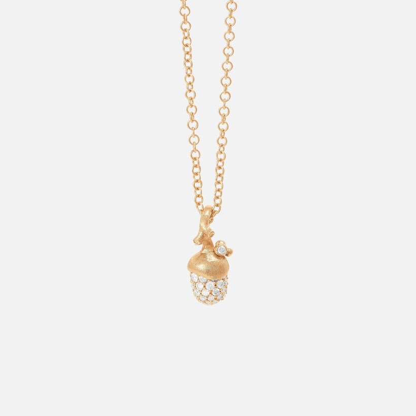 Ole Lynggaard pendant, yellow gold, rose gold and diamonds