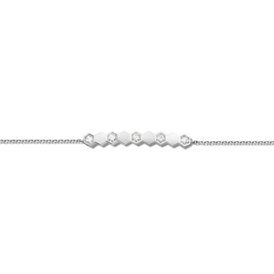 Bracelet Chaumet Bee de Chaumet en or blanc et diamants