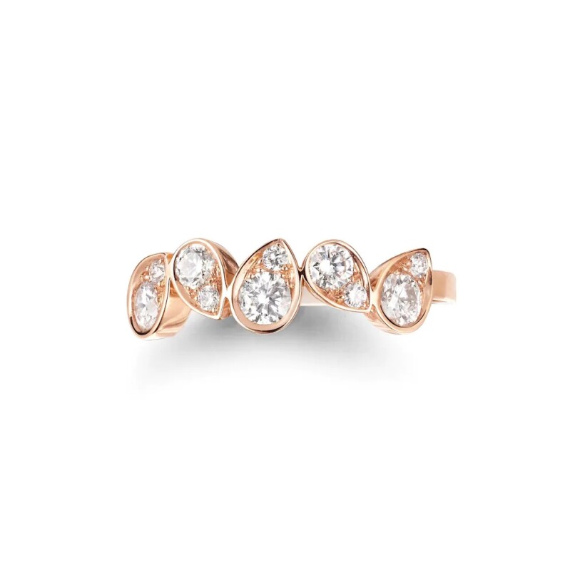 Chaumet Josephine Ronde d'Aigrettes ring, pink gold, diamonds