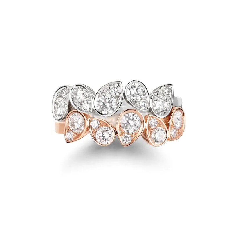 Chaumet Josephine Ronde d'Aigrettes ring, pink gold, diamonds