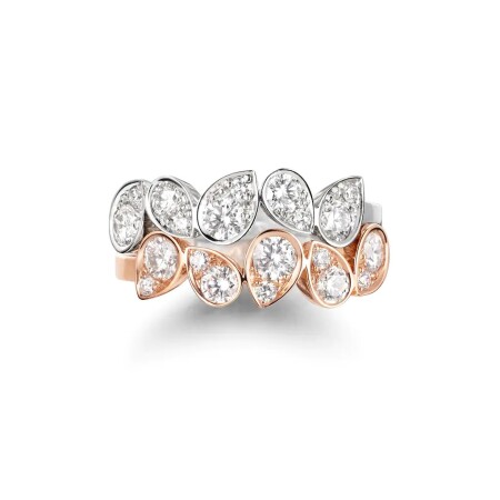 Bague Chaumet Joséphine Ronde d'Aigrettes en or rose et diamants