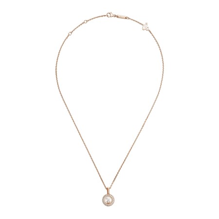 Collier Chopard Happy Diamonds en or rose et diamants