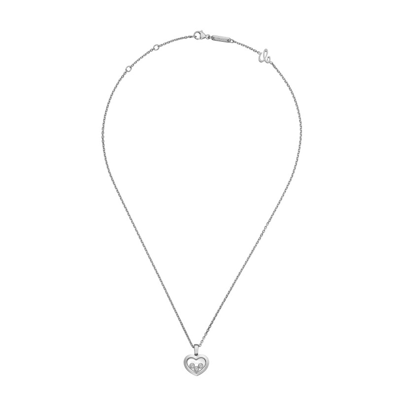 Pendentif Chopard Happy Diamonds en or blanc et diamants