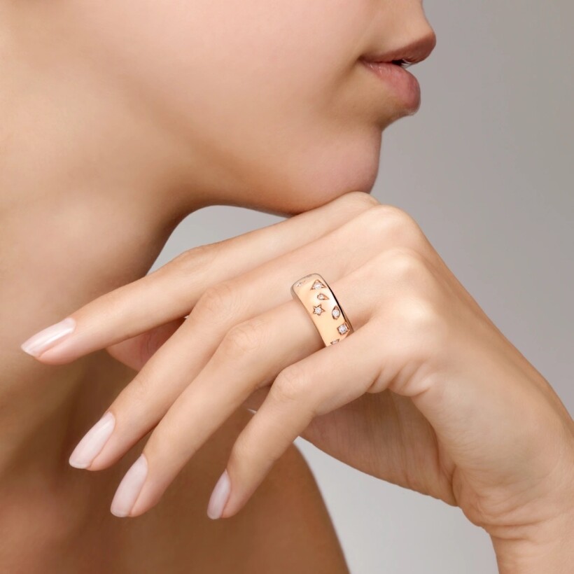 Pomellato Iconica ring, rose gold, diamonds