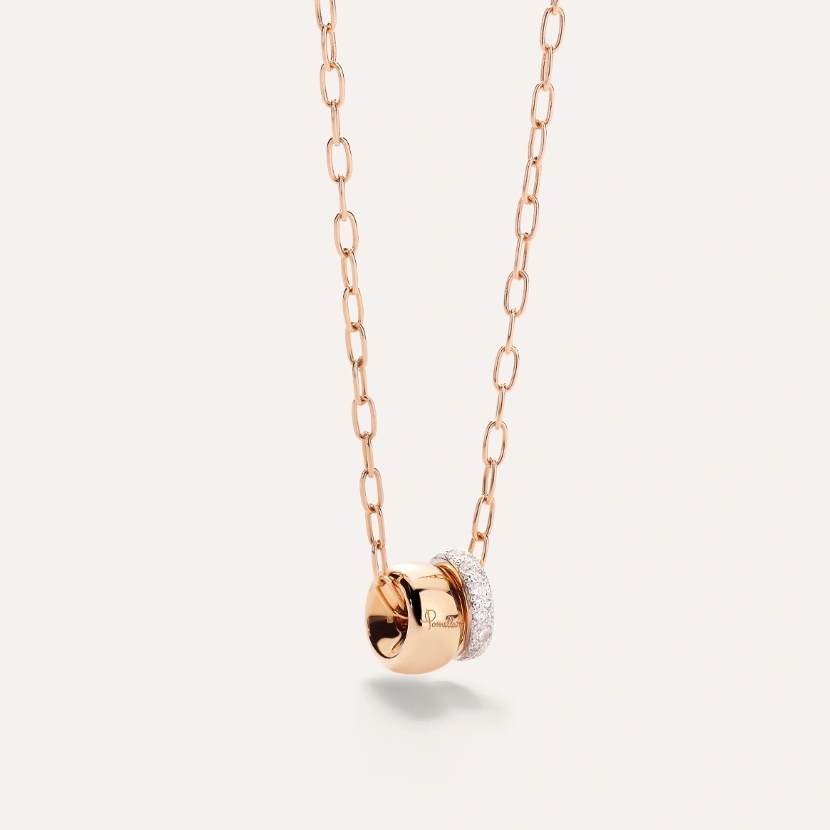 Collier Pomellato Iconica en or rose et diamants