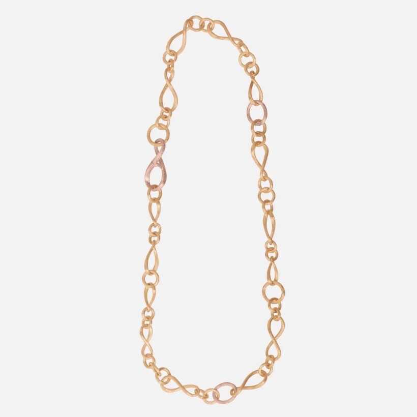 Collier Oly Lynggaard Love small en or jaune, or rose