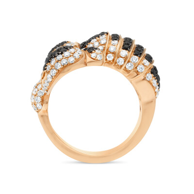 Bague Raynal Scorpion en or rose et diamants