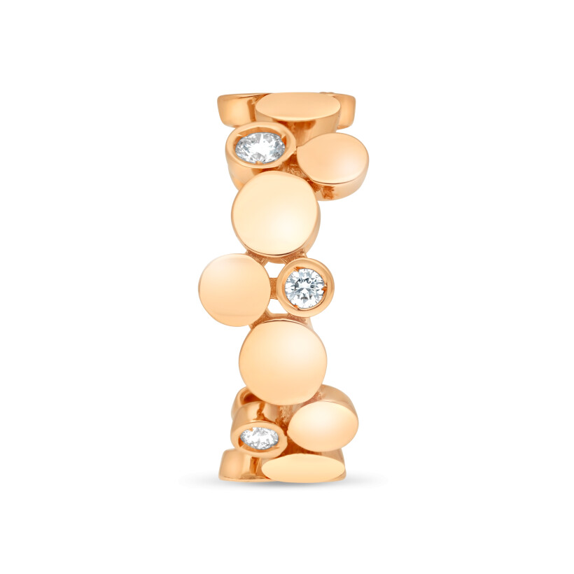 Pastilles pink gold diamond ring Raynal