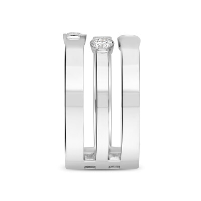 Bague Fils or blanc diamants Raynal