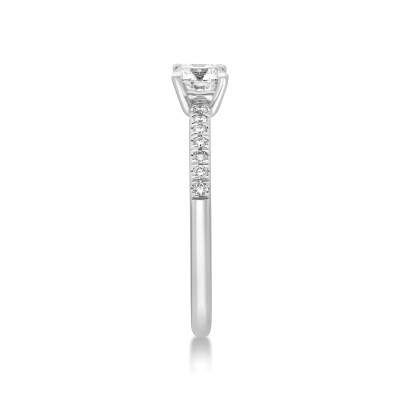 Bague solitaire Aphrodite Raynal en or blanc et diamants