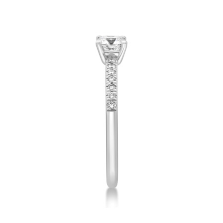 Bague solitaire Aphrodite Raynal en or blanc et diamants