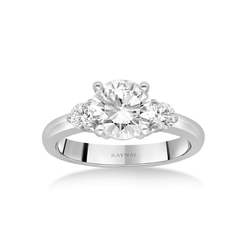 Nara white gold diamond solitaire ring