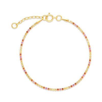Bracelet tennis or jaune saphirs Raynal