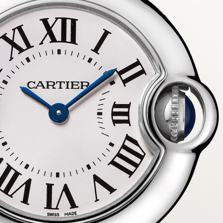 Montre Ballon Bleu de Cartier 28mm, mouvement quartz, acier