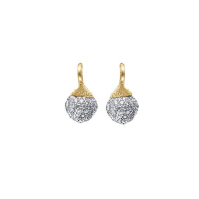 Boucle d'oreille Dew Drop or jaune et diamants