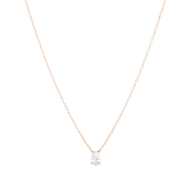 Pendentif Raynal Solo en or rose et diamant