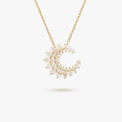Eclat de Lune or rose diamants