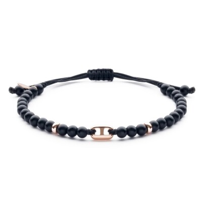 Bracelet Equinoxe or rose onyx