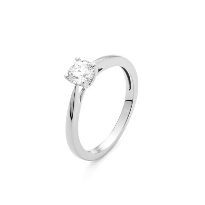 Bague Solitaire Promesse d'Eclat or blanc diamant