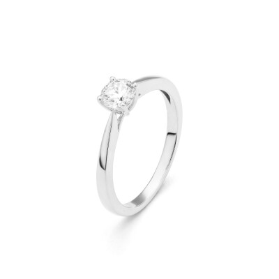 Bague solitaire Promesse d'Eclat or blanc diamant