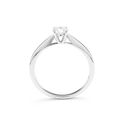 Bague solitaire Promesse d'Eclat or blanc diamant