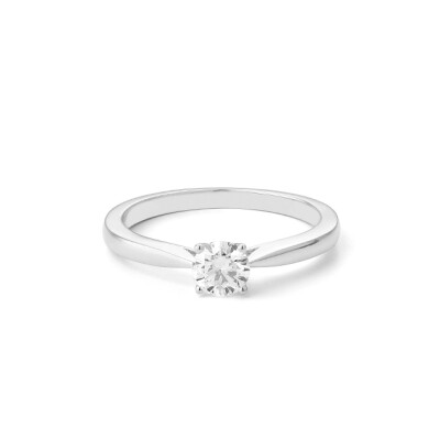 Bague solitaire Promesse d'Eclat or blanc diamant