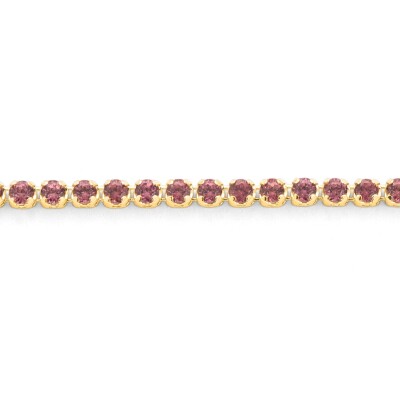 Bracelet Eos or jaune rhodolites