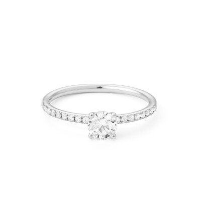 Solitaire ring Aphrodite Raynal white gold and diamonds