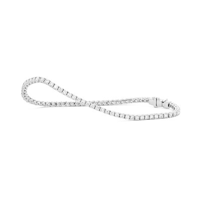 Bracelet Riviere or blanc diamants