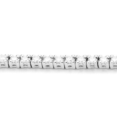 Bracelet Riviere or blanc diamants