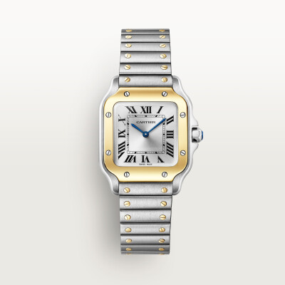Santos de Cartier Watch Small Model Yellow gold 750/1000 and steel case