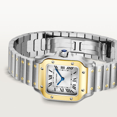 Santos de Cartier Watch Small Model Yellow gold 750/1000 and steel case