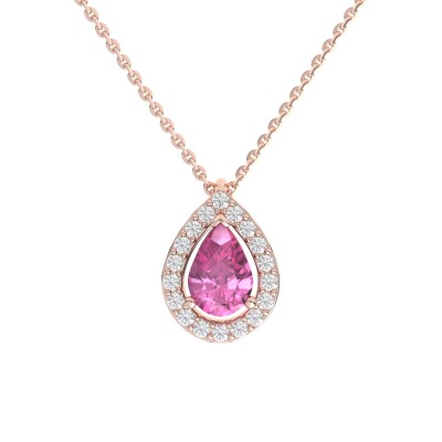 “Nymphae” Pendant in Rose Gold and Pink Sapphire – Karima Collection, Maison Raynal, Aix-en-Provence