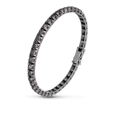 Bracelet Nocturne or noir diamant