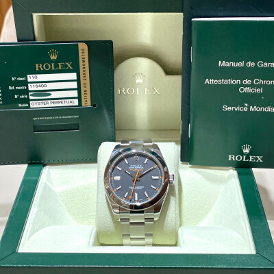 Rolex Milgauss – Réf. 116400 – Cadran Noir – Full Set – 2010 - Série V