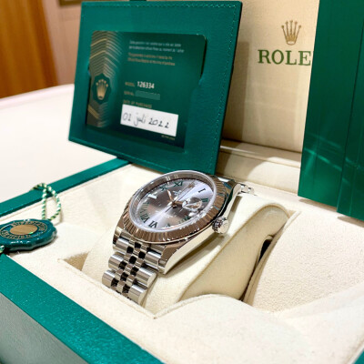 Rolex Datejust 41 – Réf. 126334 – Cadran Gris rhodium – Full Set – 2022