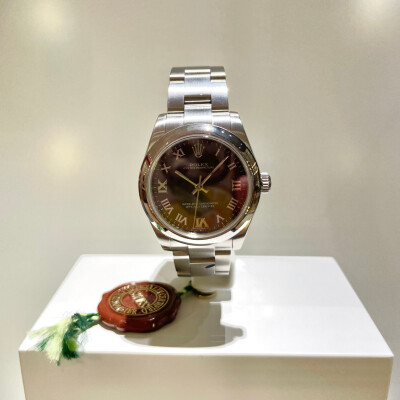 Rolex Oyster Perpetual 31 – Réf. 177200 – Cadran Violet Roman – Full Set