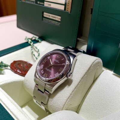 Rolex Oyster Perpetual 31 – Réf. 177200 – Cadran Violet Roman – Full Set