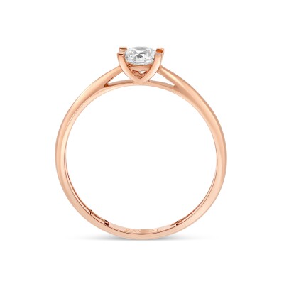 Bague Solitaire Classique or rose Diamant