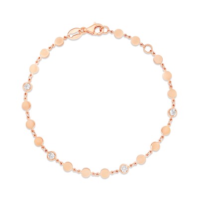 Bracelet Pastilles or rose Diamant