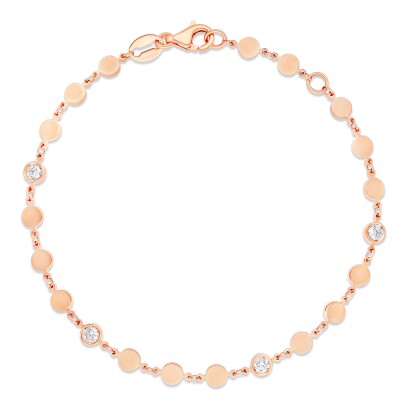 Bracelet Pastilles or rose Diamant