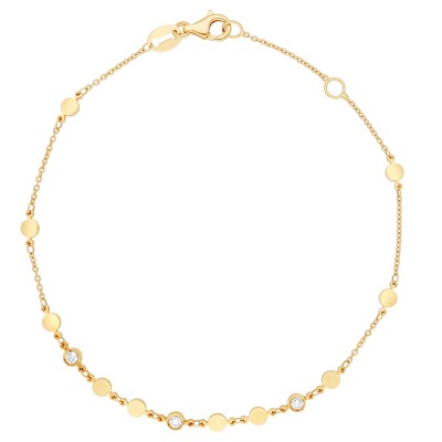 Bracelet Pastilles or jaune Diamant