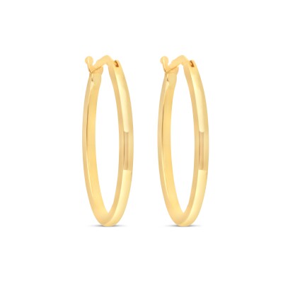 Boucles Créoles Mini Allongées or jaune