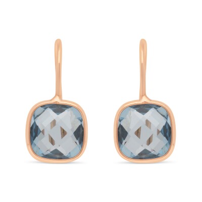 Boucles d'Oreilles Reflet or rose Topaze London