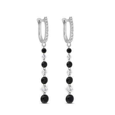 Boucles d'oreilles Eclipe Etoilée or blanc diamants