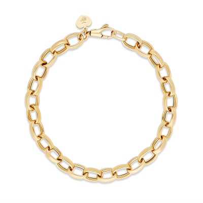 Jaseron Link Bracelet – 18K Yellow Gold