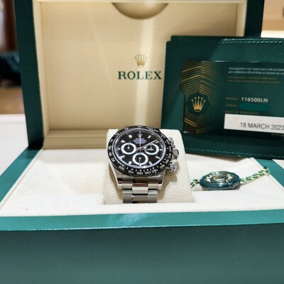 Rolex Cosmograph Daytona – Black Dial – Ref. 116500LN – Full Set 2023