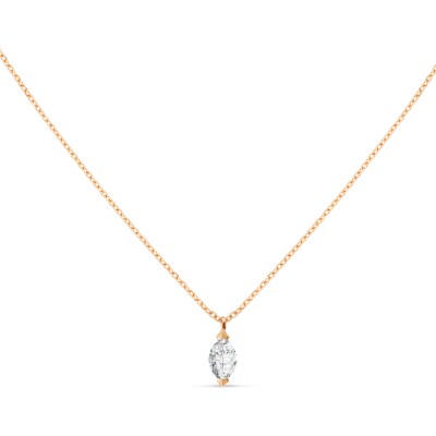 Collier Force Marquise or rose Diamant