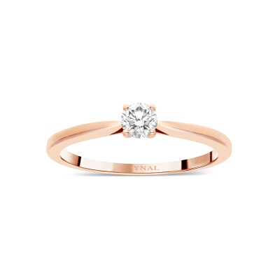 Solitaire Classique – 18K Rose Gold and Diamond