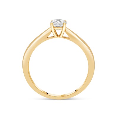 Bague Solitaire Classique or jaune Diamant